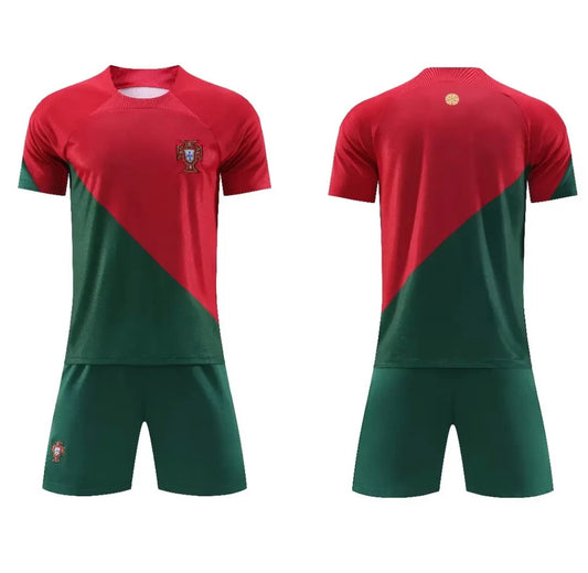 Portugal home and away shirts